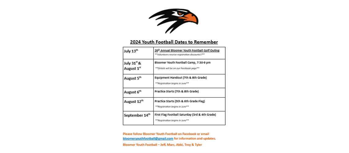 2024 Dates to Remember