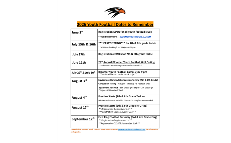 2026 DATES TO REMEMBER